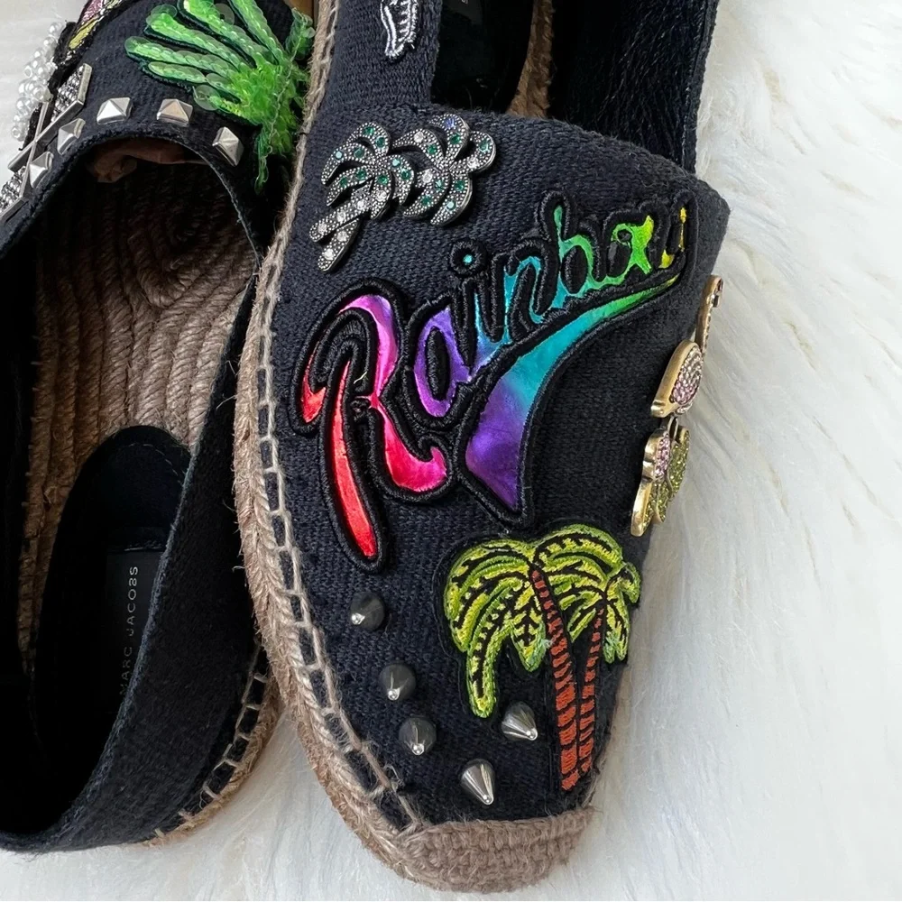 Marc Jacobs Espadrille Sz 37 US 7 Sienna Charms Funky Street Spain Made Shoes